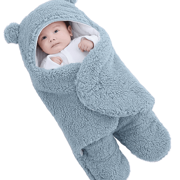 Baby Hooded Teddy Bear Blanket
