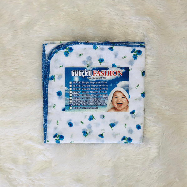 Baby Bath Towels Double 36 x 36 – Blue