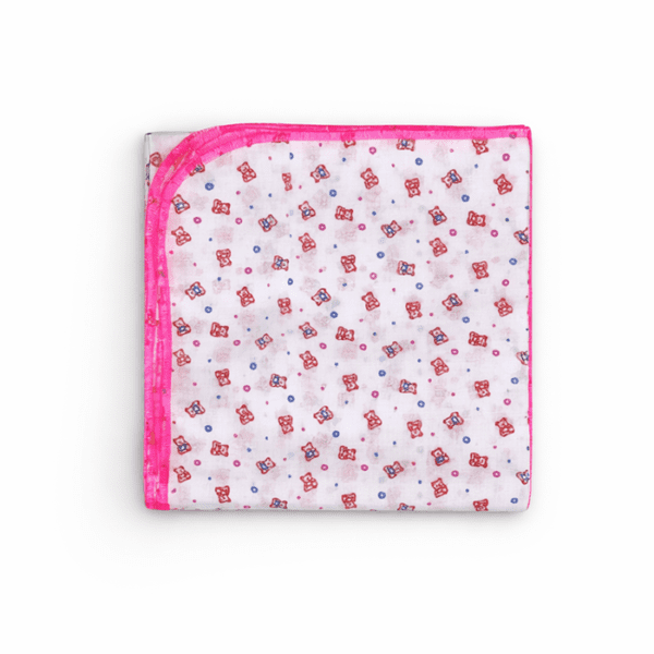 Baby Nappies Double 6pcs 18 x18 – Printed Pink