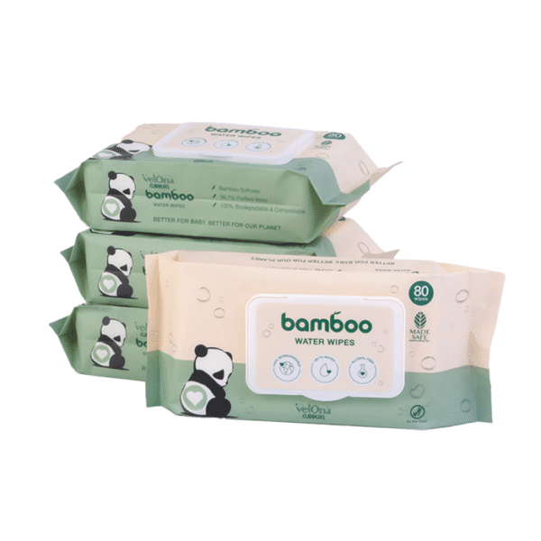 Velona Bamboo Water Wipes