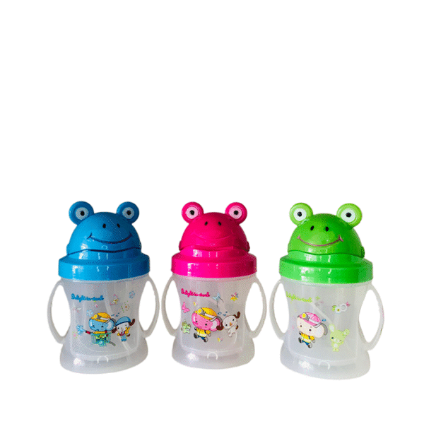 Feeding Cup With Straw 200 ML - Frog Face