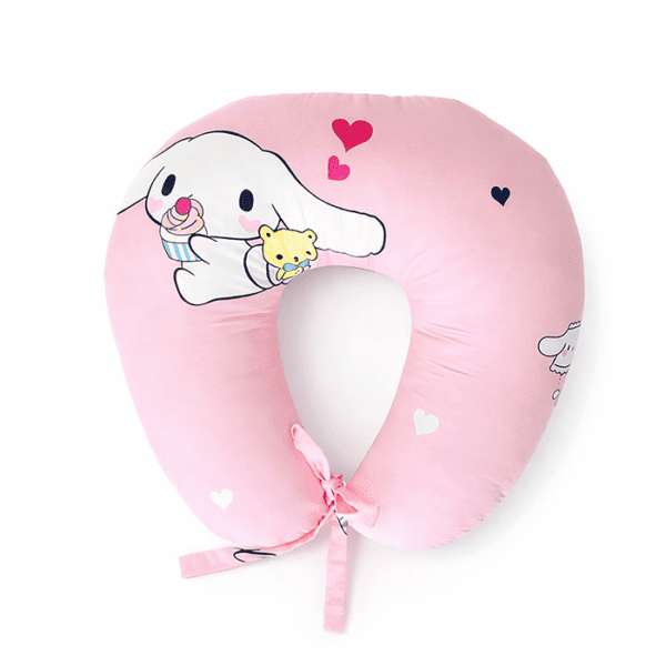Feeding Pillow Cartoon Edition - Light Pink Colour (Nursing Pillow)