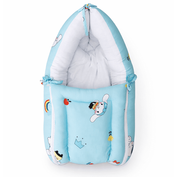 Baby Sleeping Bag Cartoon Edition – Light Aqua Colour